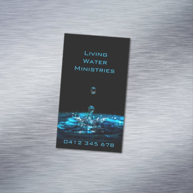 Living Water Ministries Business Card Magnet (In Situ)