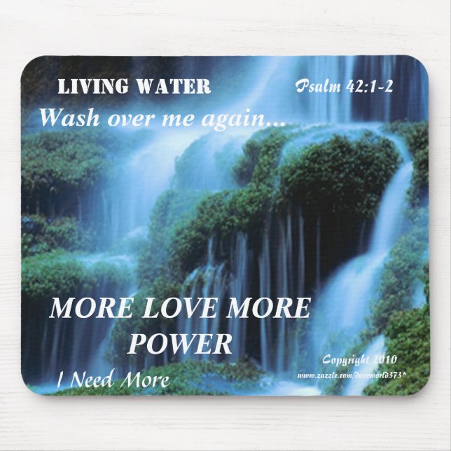 Living Water Mousepad. Mouse Pad (Front)