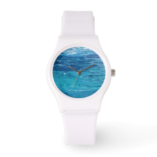 Living Water _ Womens Sporty White Silicon Watch