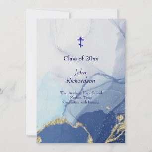 Living Waters 2025 Graduation Party Orthodox Invitation