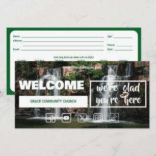 Living Waters Church Welcome Card