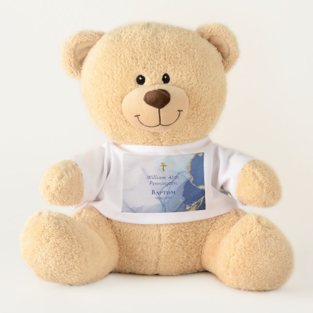 Living Waters Customized Orthodox Baptism Teddy Bear (Front)