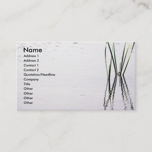 Customizable Living Zen Business Cards