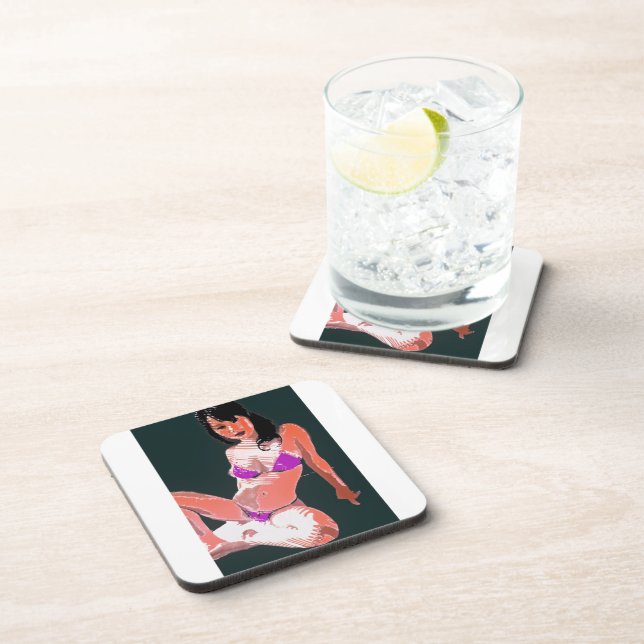 LivingDoll 2 Drink Coaster (Right Side)