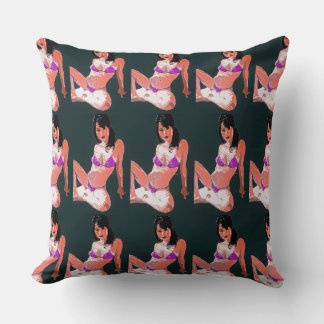 LivingDoll 2 Throw Pillow