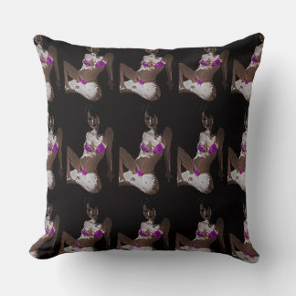 LivingDoll 3 Throw Pillow