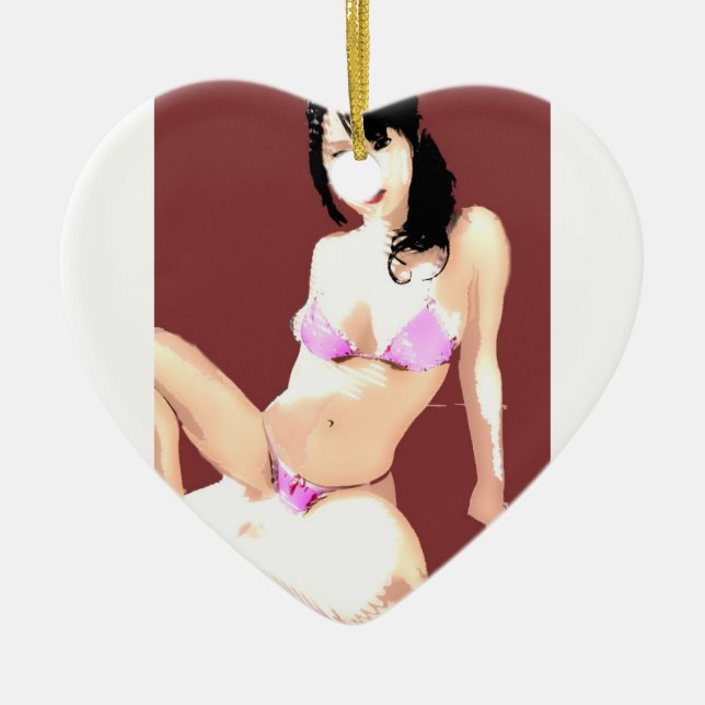 LivingDoll 5 Ceramic Ornament (Front)