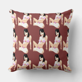 LivingDoll 5 Throw Pillow