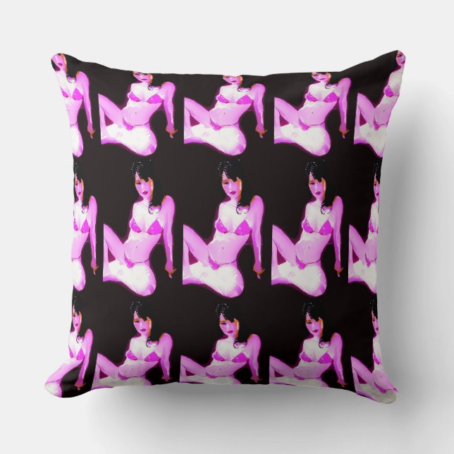 LivingDoll 6 Throw Pillow (Front)