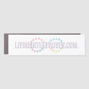 livinginthepauses.com 3" x 11" Car Magnet