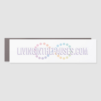 livinginthepauses.com 3" x 11" Car Magnet