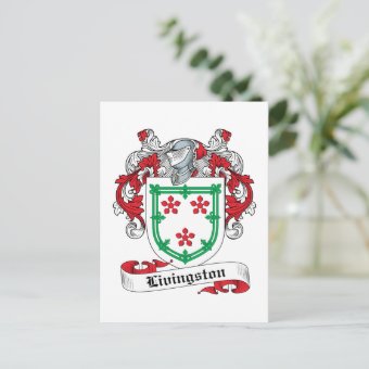 Livingston Family Crest Postcard | Zazzle