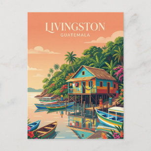 Livingston (Lívingston) Guatemala Postcard