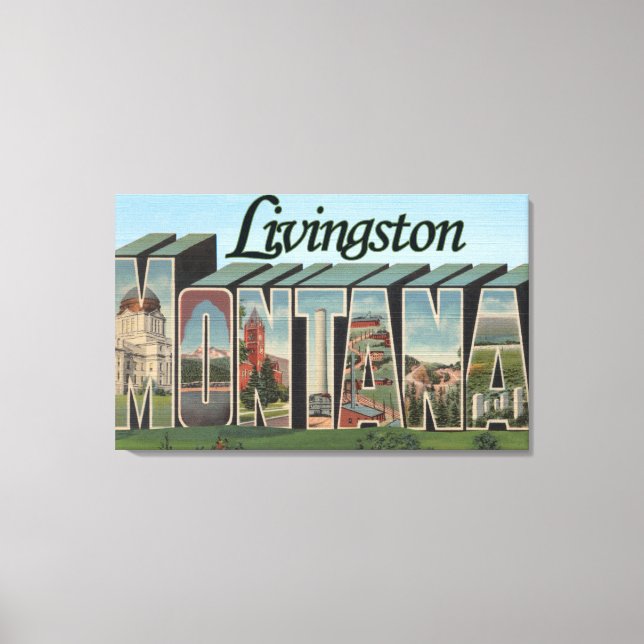 Livingston, Montana Canvas Print (Front)