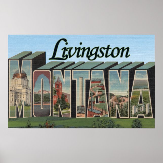Livingston, Montana Poster (Front)