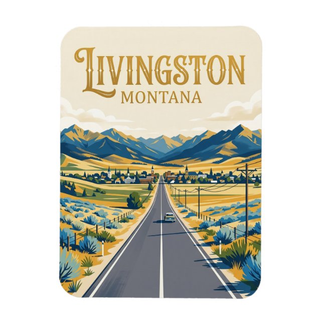 Livingston USA Magnet (Vertical)