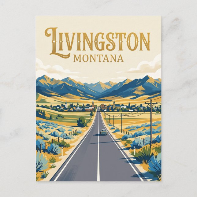 Livingston USA Postcard (Front)