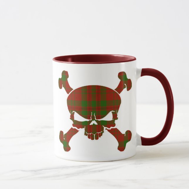 Livingstone Tartan Skull No Banner Mug (Right)