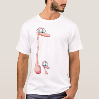 LIVIYA- Cute cartoon ostriches T-Shirt