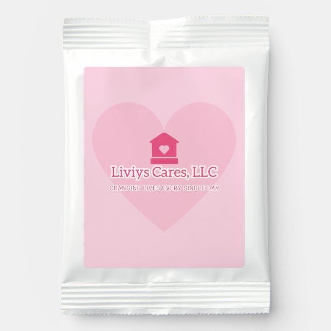 Liviys Cares Logo Hot Chocolate Drink Mix (Front)