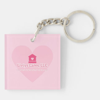 Liviys Cares Logo Keychain