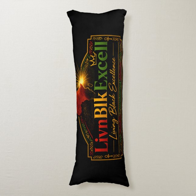 LivnBlkExcell Themed Body Pillow (Front Vertical)
