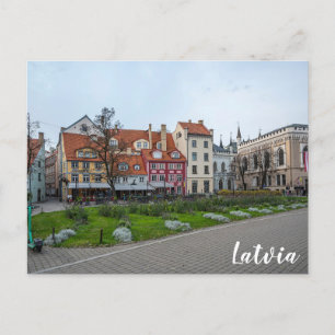 Livu square in Riga, Latvia Postcard