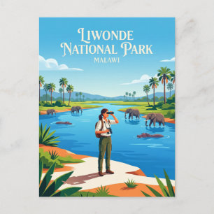 Liwonde National Park Malawi Postcard