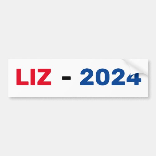 Liz 2024 Bumper Sticker