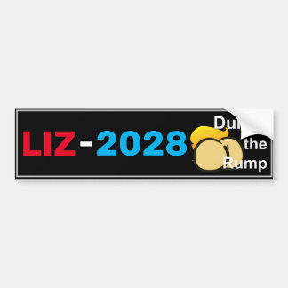 Liz 2028 dump the rump Bumper Sticker
