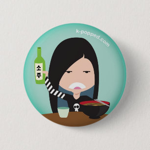 Liz and a bottle of soju button