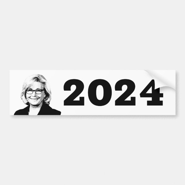 LIZ CHENEY 2024 BUMPER STICKER (Front)