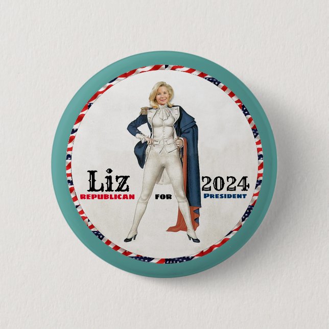 Liz Cheney 2024 Button (Front)