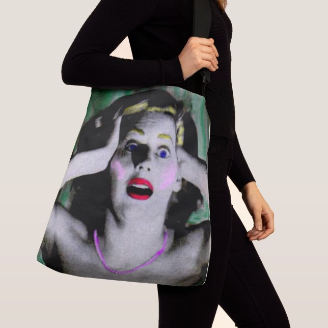 Liz is horrified and terrified crossbody bag (Close Up)