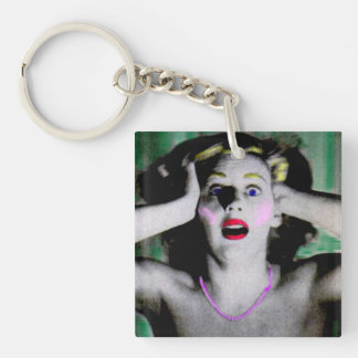 Liz is horrified and terrified keychain