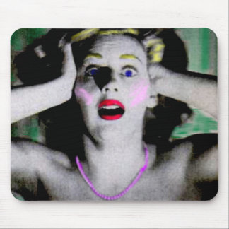 Liz is horrified and terrified mouse pad