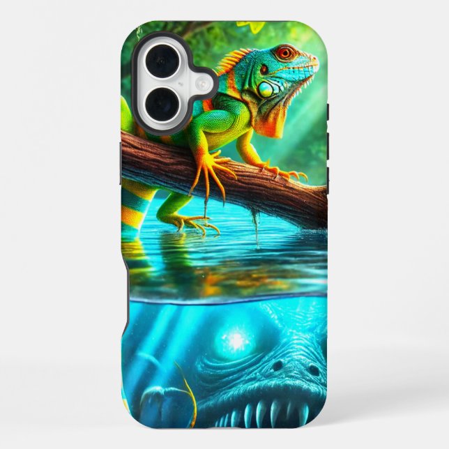 Lizard and Monster Phone Case (Back)