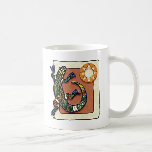 Lizard and Sun Coffee Mug (Right)