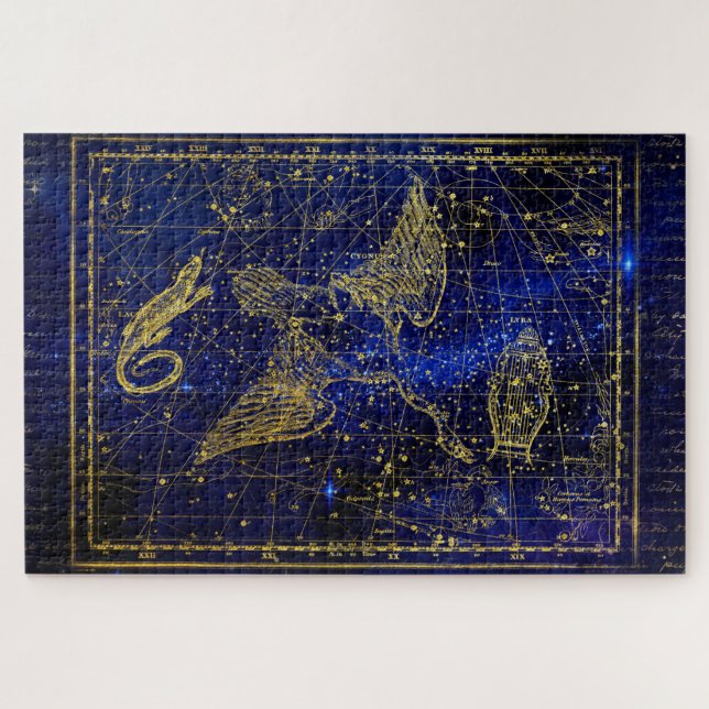 lizard and swan constellation puzzle (Horizontal)