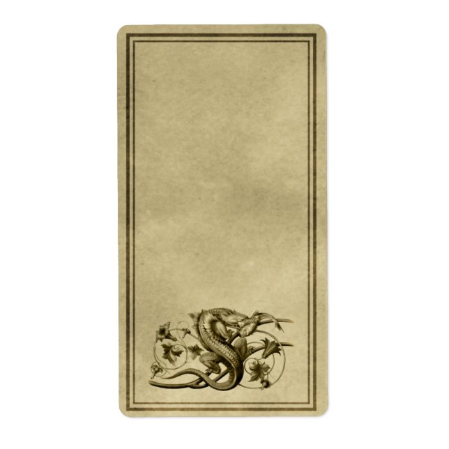 Lizard Apothecary Label (Front)