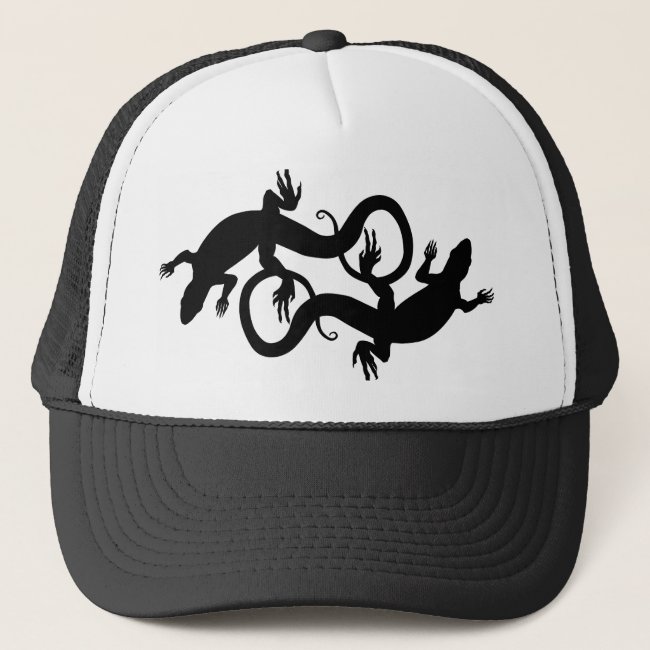 Lizard Art Baseball Caps Lizard Trucker Hats