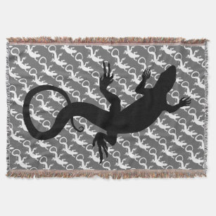 Lizard Art Blankets Reptile Lizard Throw Blanket