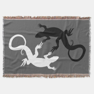 Lizard Art Blankets Reptile Lizard Throw Blanket