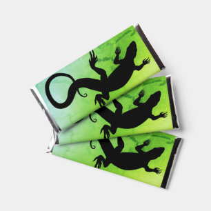 Lizard Art Chocolate Personalized Reptile Hershey Bar Favors