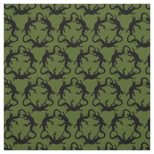 Lizard Art Fabric Reptile Lizard Pattern Fabrics