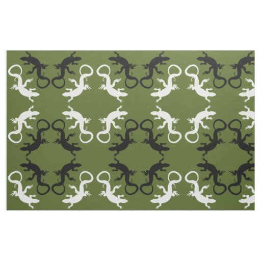 Lizard Art Fabric Reptile Lizard Pattern Fabrics