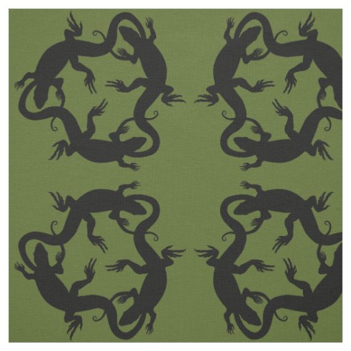 Lizard Art Fabric Reptile Lizard Pattern Fabrics