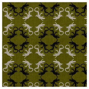 Lizard Art Fabric Reptile Lizard Pattern Fabrics