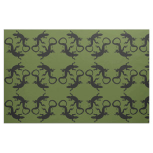 Lizard Art Fabric Reptile Lizard Pattern Fabrics