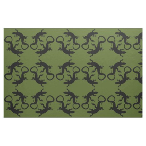 Lizard Art Fabric Reptile Lizard Pattern Fabrics